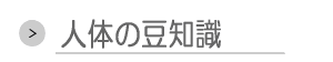 人体の豆知識