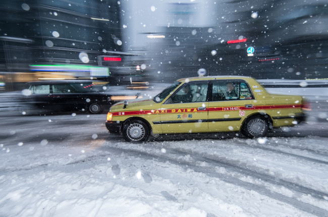 東京の雪景色の写真
