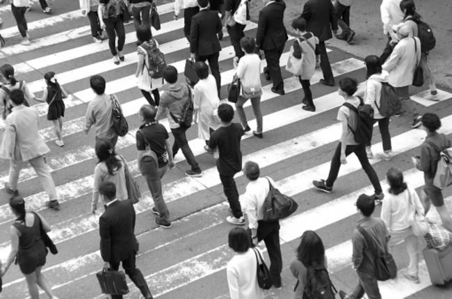 人混みの写真