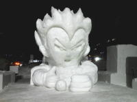 ベジータの雪像(2019年札幌雪まつり)