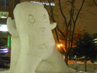 ふなっしーの雪像(札幌雪まつり)