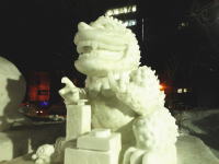 ゴジラの雪像(札幌雪まつり)