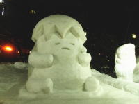 ぐでたまの雪像(札幌雪まつり)