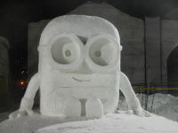 ミニオンズの雪像(2019年札幌雪まつり)
