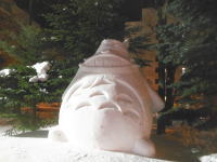 トトロの雪像(2019年札幌雪まつり)