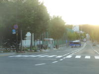 真駒内駅から見える町並み