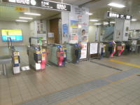 地下鉄真駒内駅の改札口