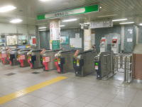 地下鉄中島公園駅の改札口