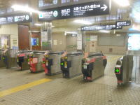 地下鉄すすきの駅の改札口